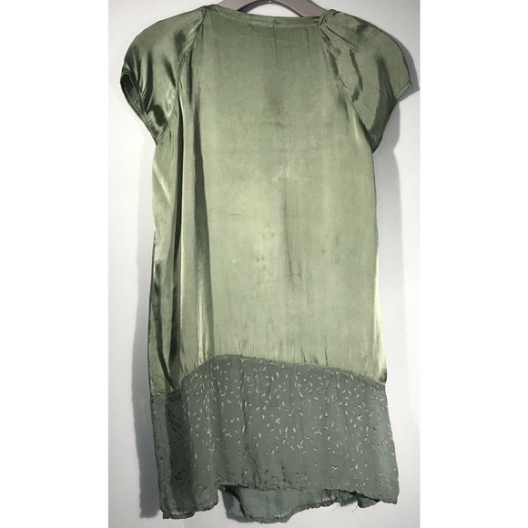 Transit Short Sleeve Silk Blend Ruffle Top Size 2 - Picture 3 of 6